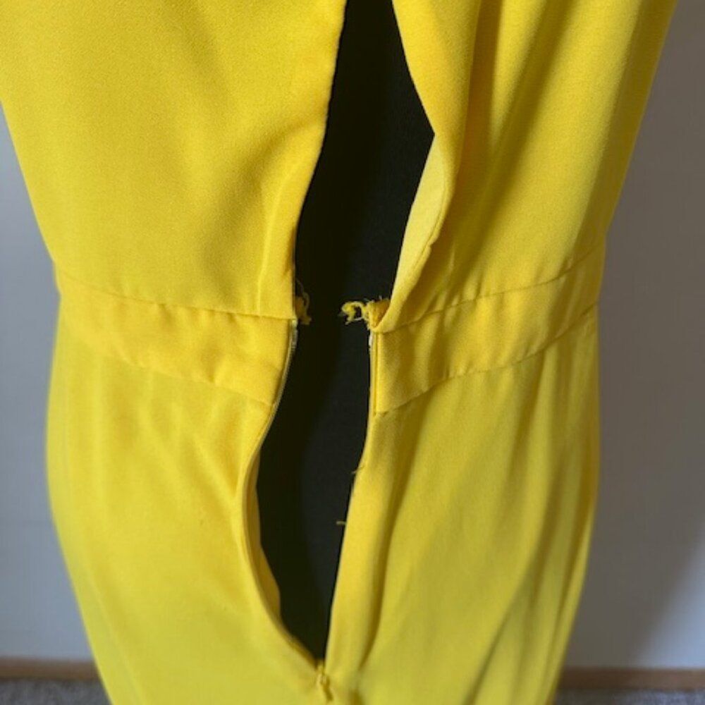 TFNC London Vibrant Yellow Dress   8547  Size 14 - Picture 4 of 13